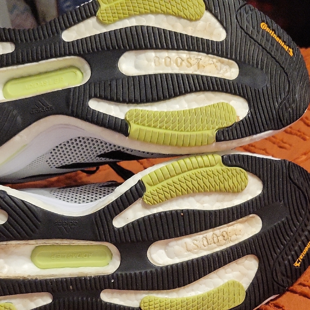 Adidas Solarglide Shoes - Black, Gray, White, with Light Green Accents - Boost - Picture 9 of 11
